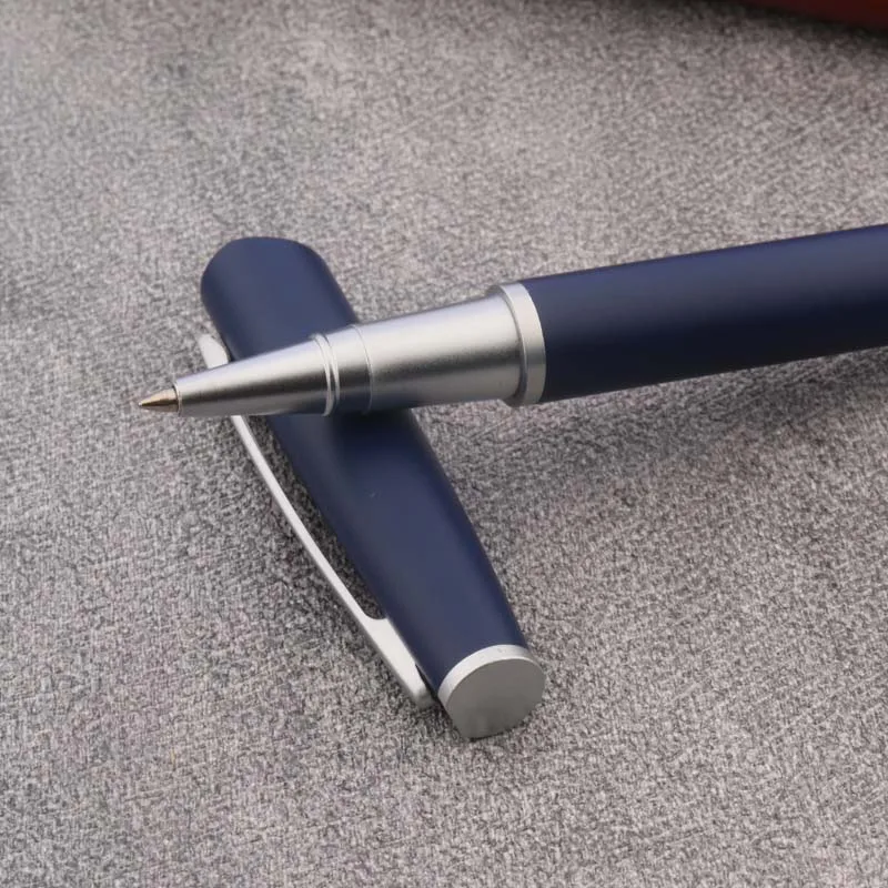 2022 Quality 406 Metal Rollerball Pen Frosted Blue Stationery Office School Supplies Signature Ink Pen New Gift