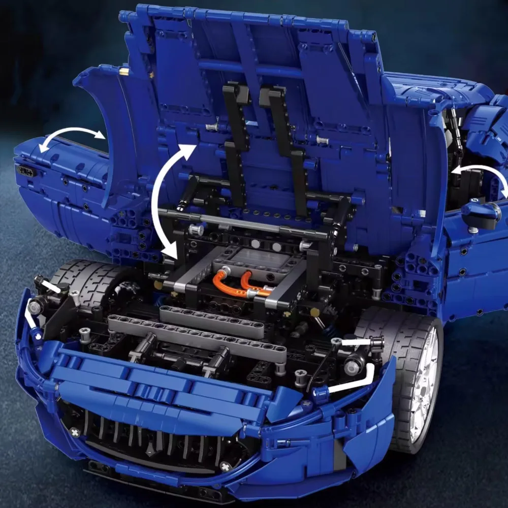 IN STOCK MOC Technical 1:8 Sports Car GranTurismo Building Blocks Bricks Model Assembling Toys for Boys Christmas SET Gift Set