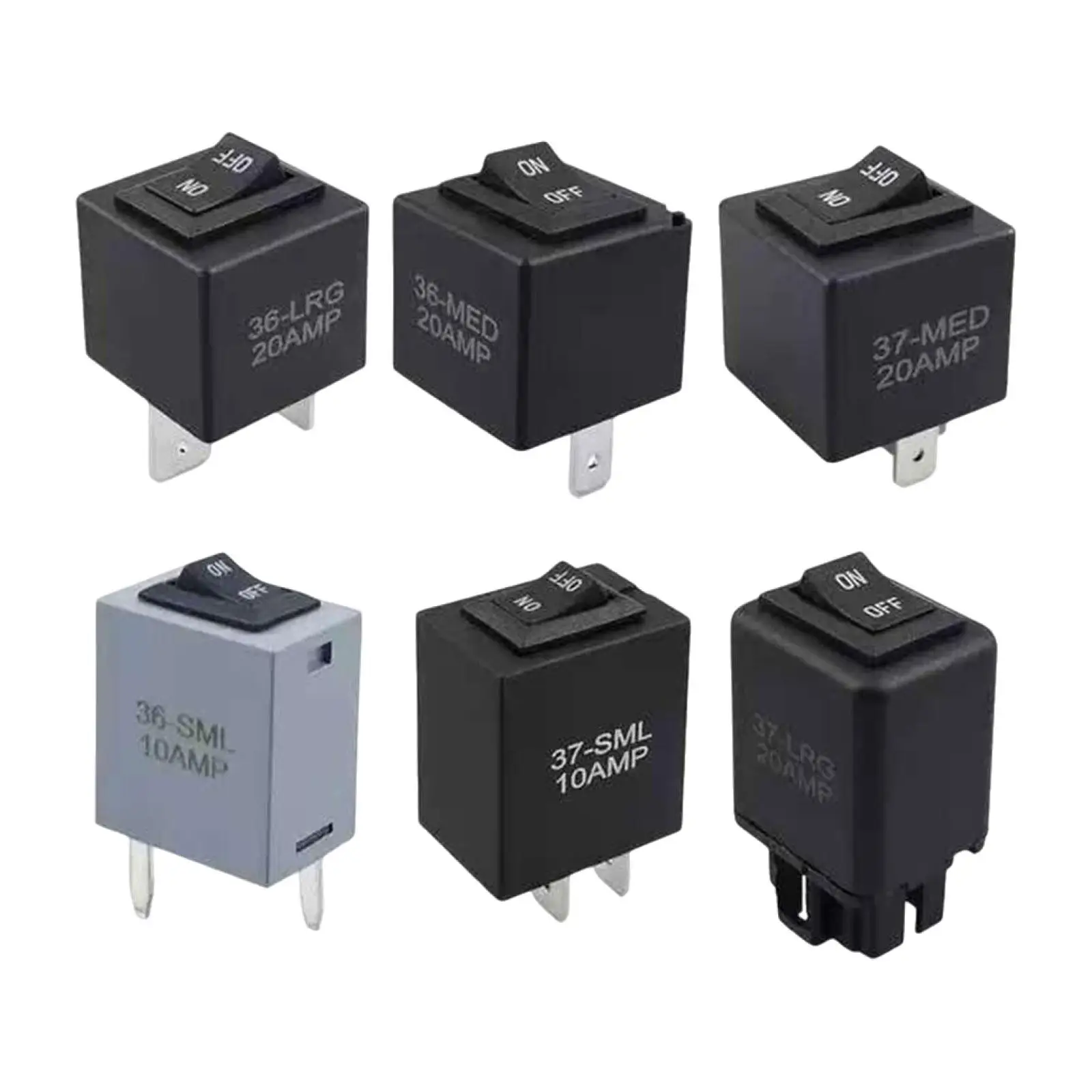 6x Relay Bypass Switch Kit Bypass Master Kit Replacement Accessories 5 Pins Plug Lightweight Parts Automotive Tester Tools