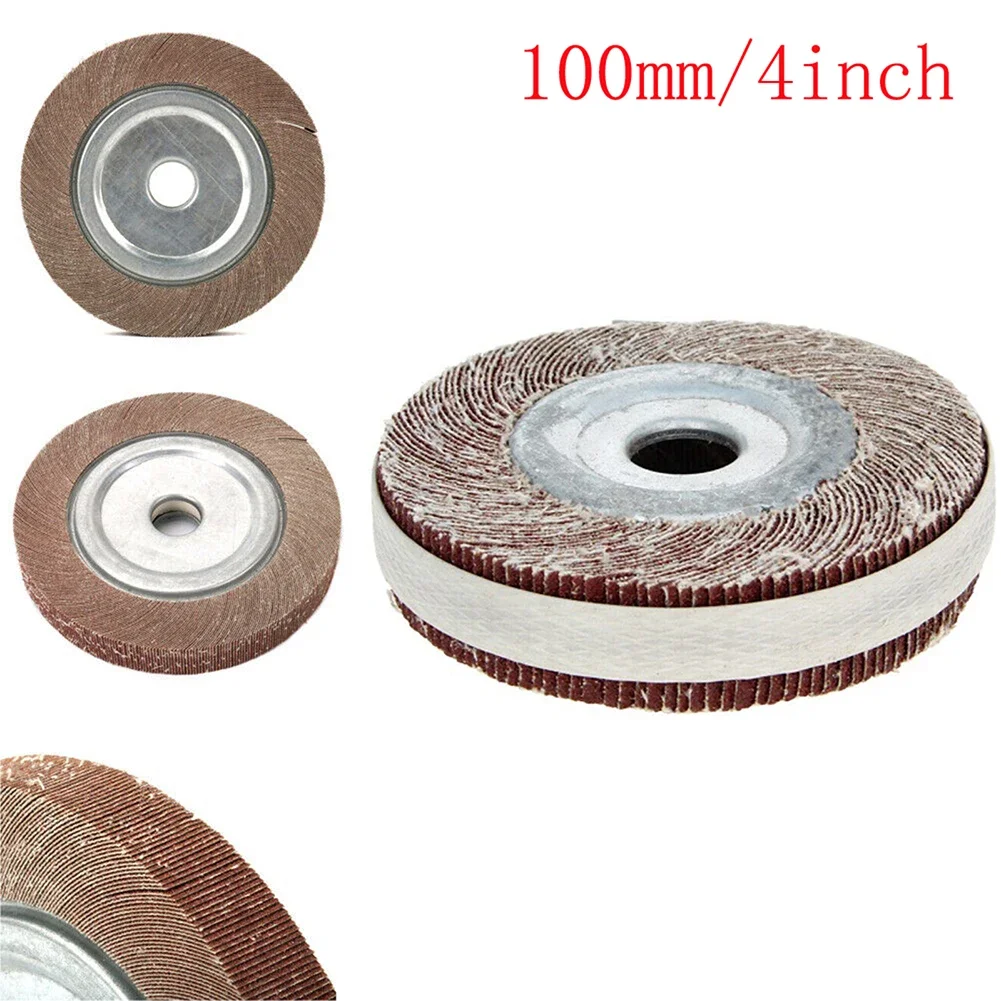 

4inch Flap Wheel Sanding Disc Emery Cloth Abrasive Polishing For Metal Wood Sandpaper Rust Removal Abrasive Rotary Tools