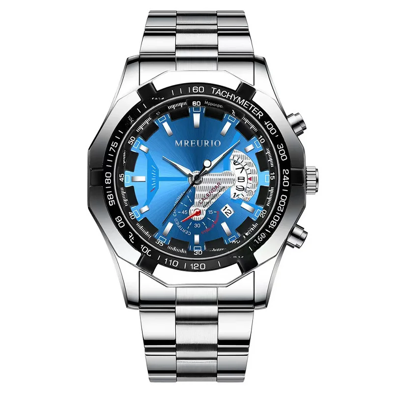 Brand TikTok New Product Best-Selling Live Broadcast Luminous Calendar Fashion Trending Business Men's Watch Men's Watch Foreign