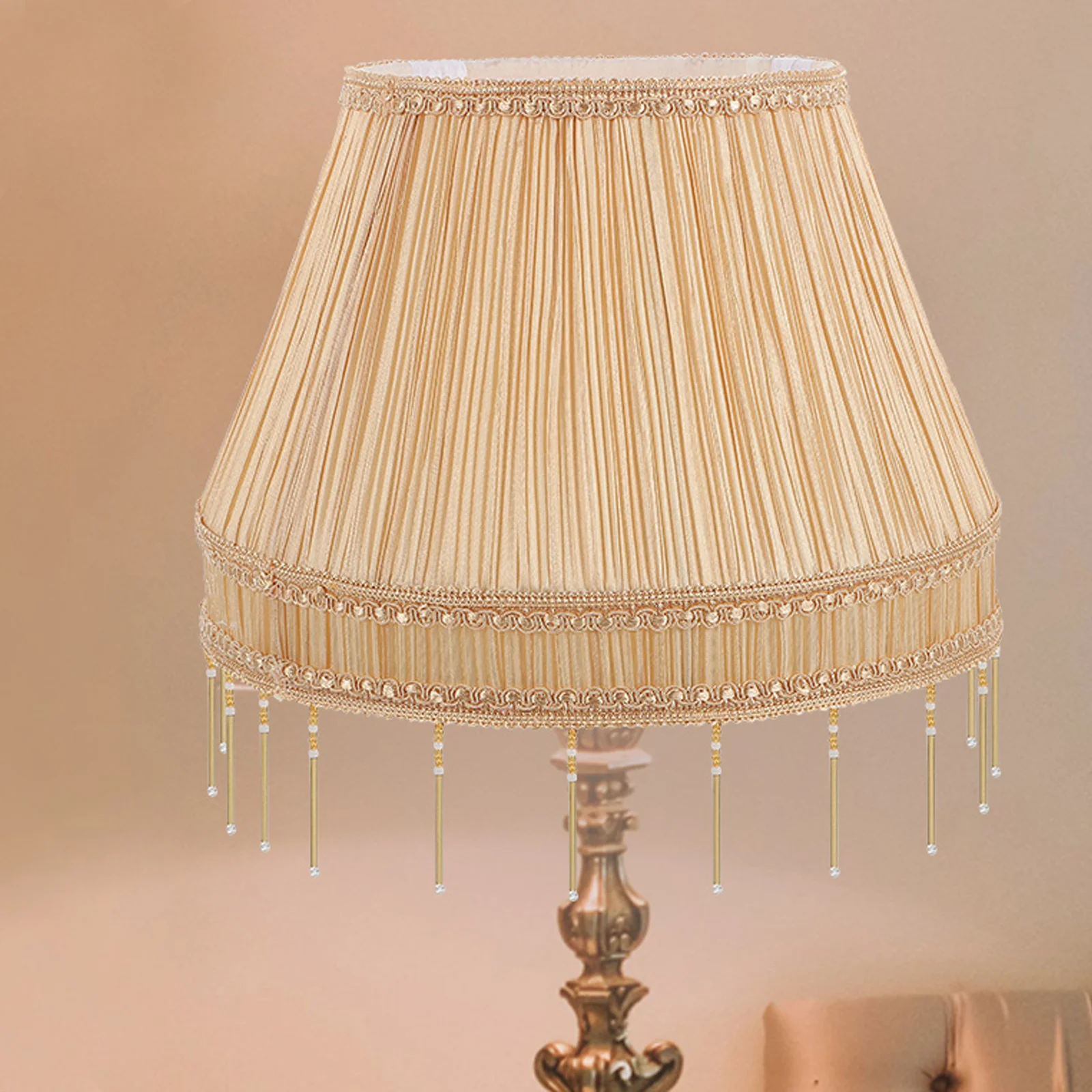 

1Pcs Retro Cloth Lampshade Premium Stable Design Softens Light for Bedroom Living Room Study Office Decor Creative Home Light