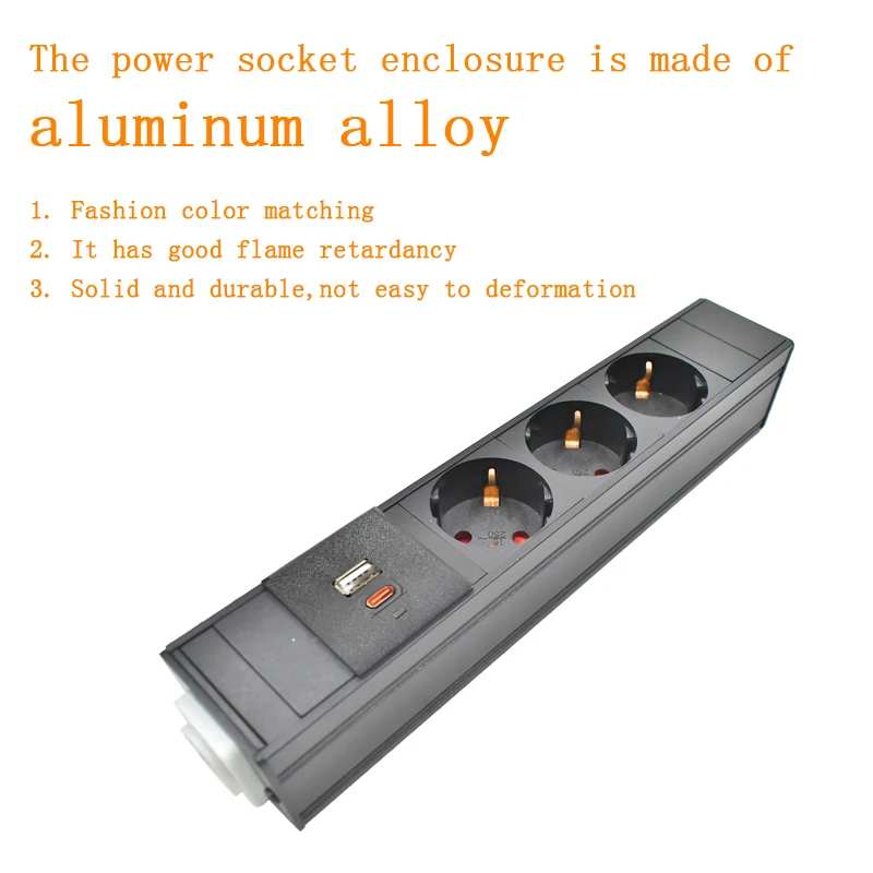 

Плата питания PDU с розеткой европейского стандарта, стойка сетевого шкафа, авиационный вход/выход, с портом Type-C, без удлинителя, без переключателя управления