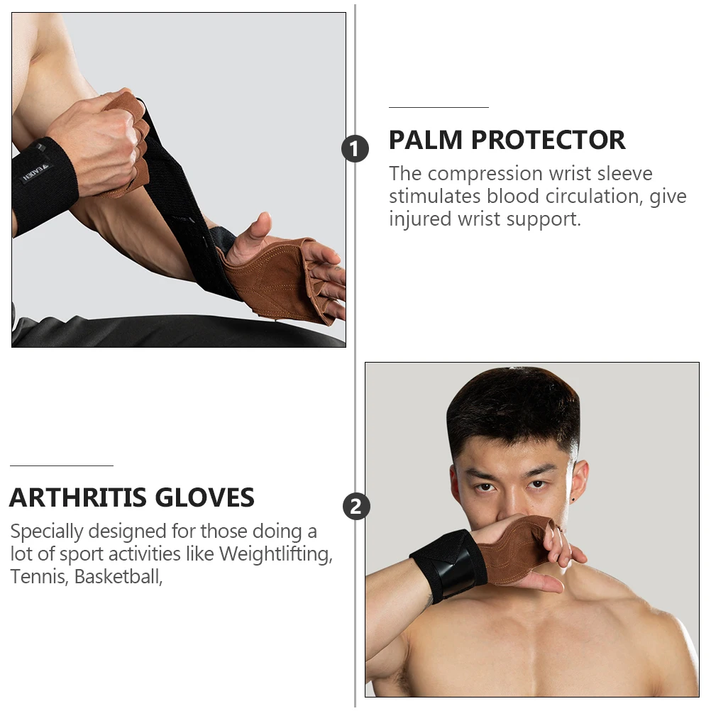 

Anti-slip Wrist Guard Gloves Palm Protector Arthritis Sleeves Supports Non-slip