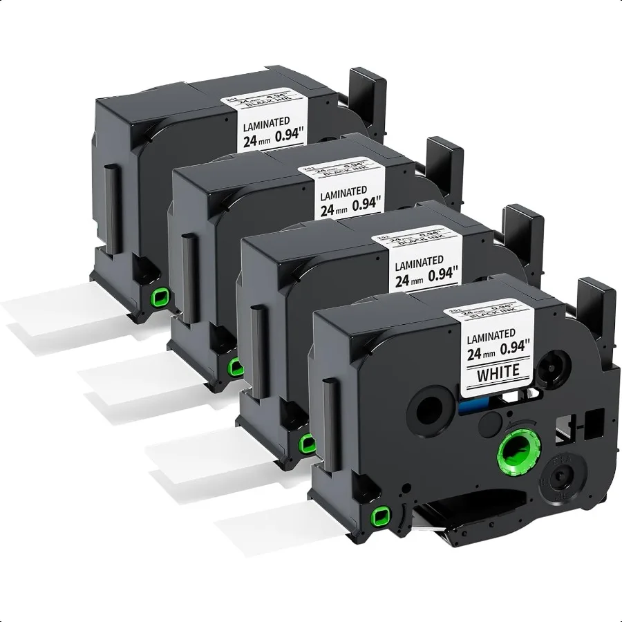 

TZe TZ Tape 24mm 0.94 Laminated White TZe251 Replace for Brother PTouch Label Tape 1 Inch TZe251 TZ251 Compatible with Brother