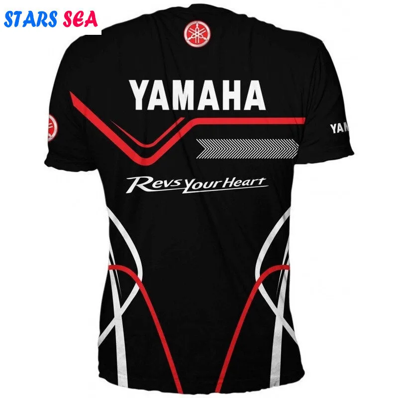 

Yamaha 3D stretch Yamaha motorcycle racing men's T-shirt, street-fashionable loose-fitting tops for men and women.