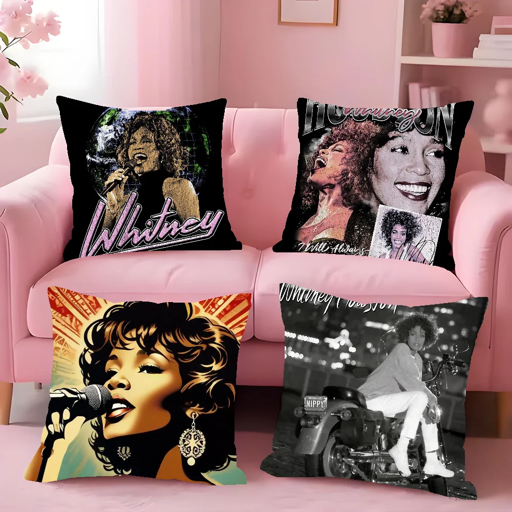 Singer Whitney Houston Pillow Case Cover Square Sofa With Pillow Case For Home Use