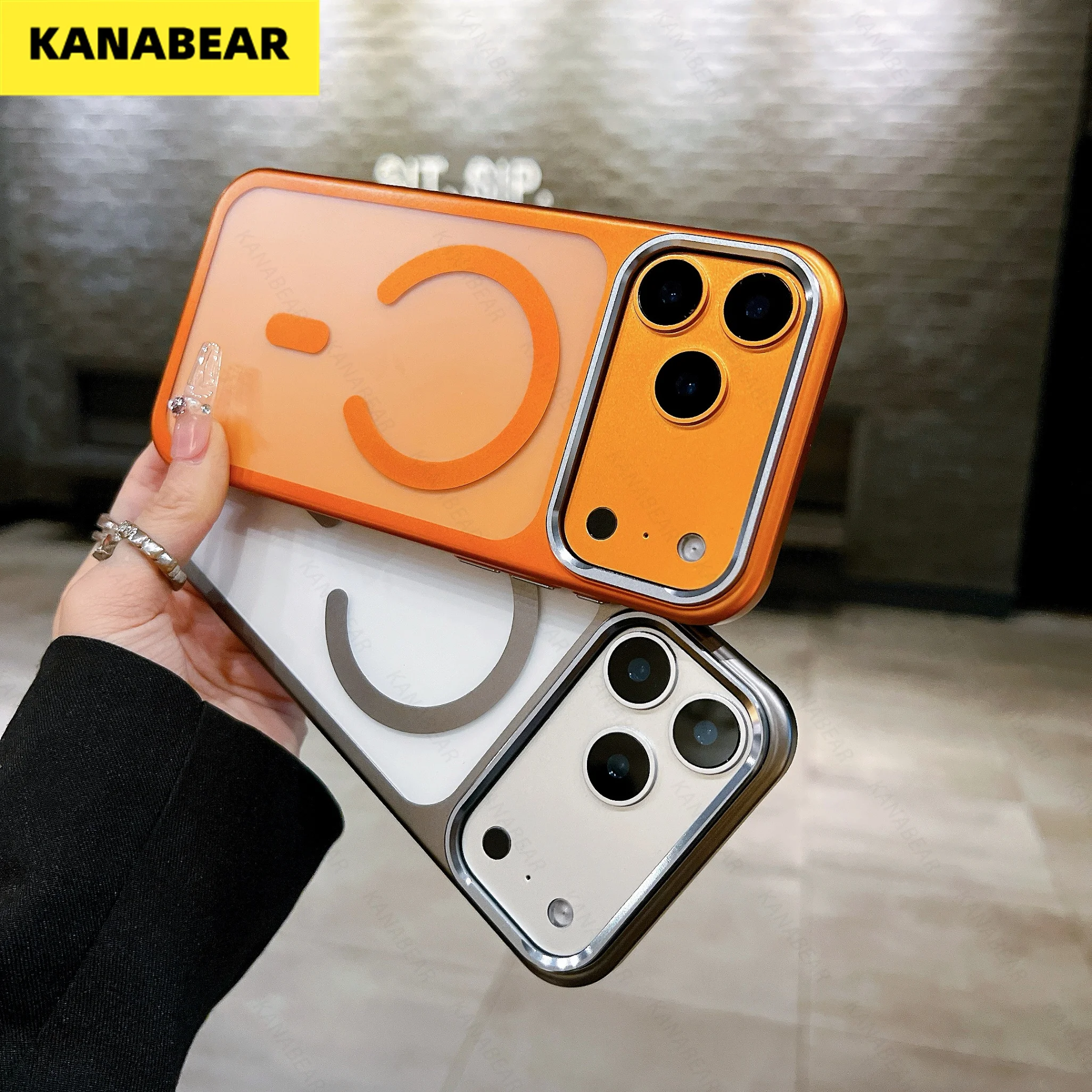 

Strong magnetic UV excimer matte electroplated iPhone17promax phone case and iPhone17Pro protective cover