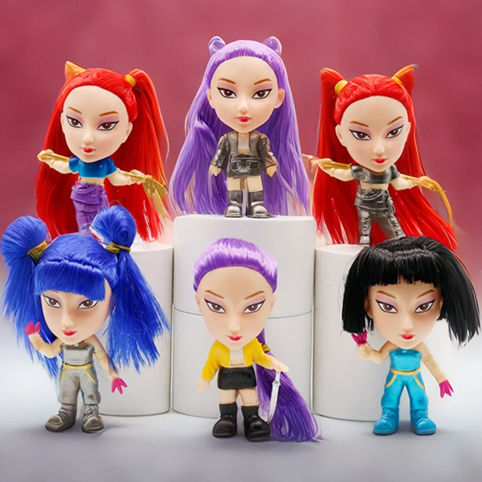 Bolsas ciegas de cazador Kpop de Corea, Rumi Zoe Mira, colección de personajes de Anime de PVC, baratijas de escritorio, coleccionables de regalo para niños, 6 uds.