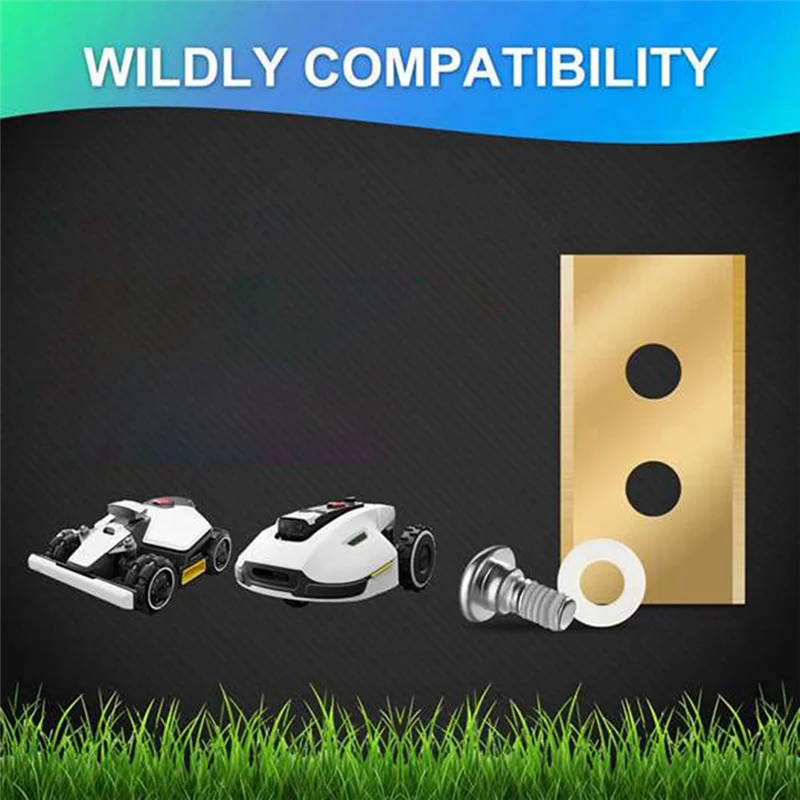 

【Limited Time Offer】30Pcs Replacement Blades Compatible For Mammotion Luba & Yuka All Series, Titanium Replacement Robotic Lawnm