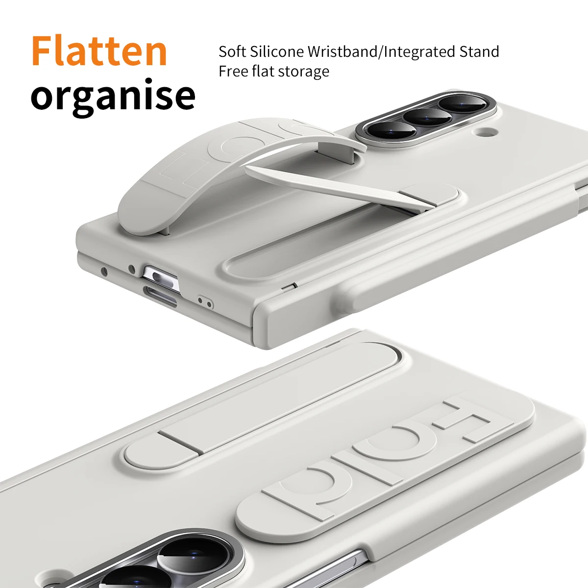 

Hinge Wristband Holder Case for Samsung Galaxy Z Fold 7 6 5 4 3 5G With S Pen Slot Screen Glass Protective Cover For Z Fold 7