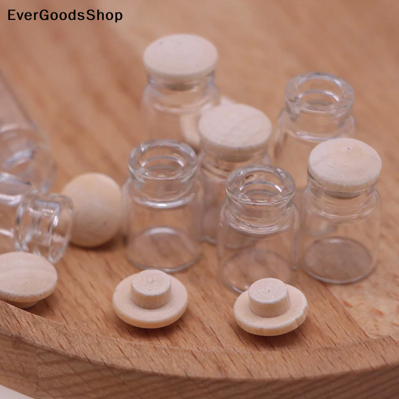 New New  4pcs/set Dollhouse Miniature Glass Jars Model Candy Jars Storage Jars with Lid Ornament Food Toy Accessory