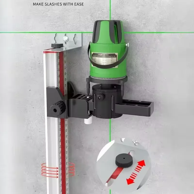 Laser Level Mounting Bracket for Tripod, Dual-Use for Masonry and Carpentry, Multi-Function Fine Adjustment Wall Bracket