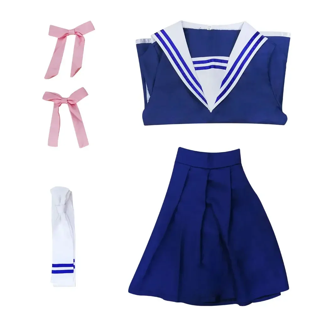 Anime Fruits Basket Honda Tohru Cosplay Kostüme Frauen Tops Kleid JK Uniformen Schulmädchen Sailor Anzüge Tohru Honda Perücken Outfits