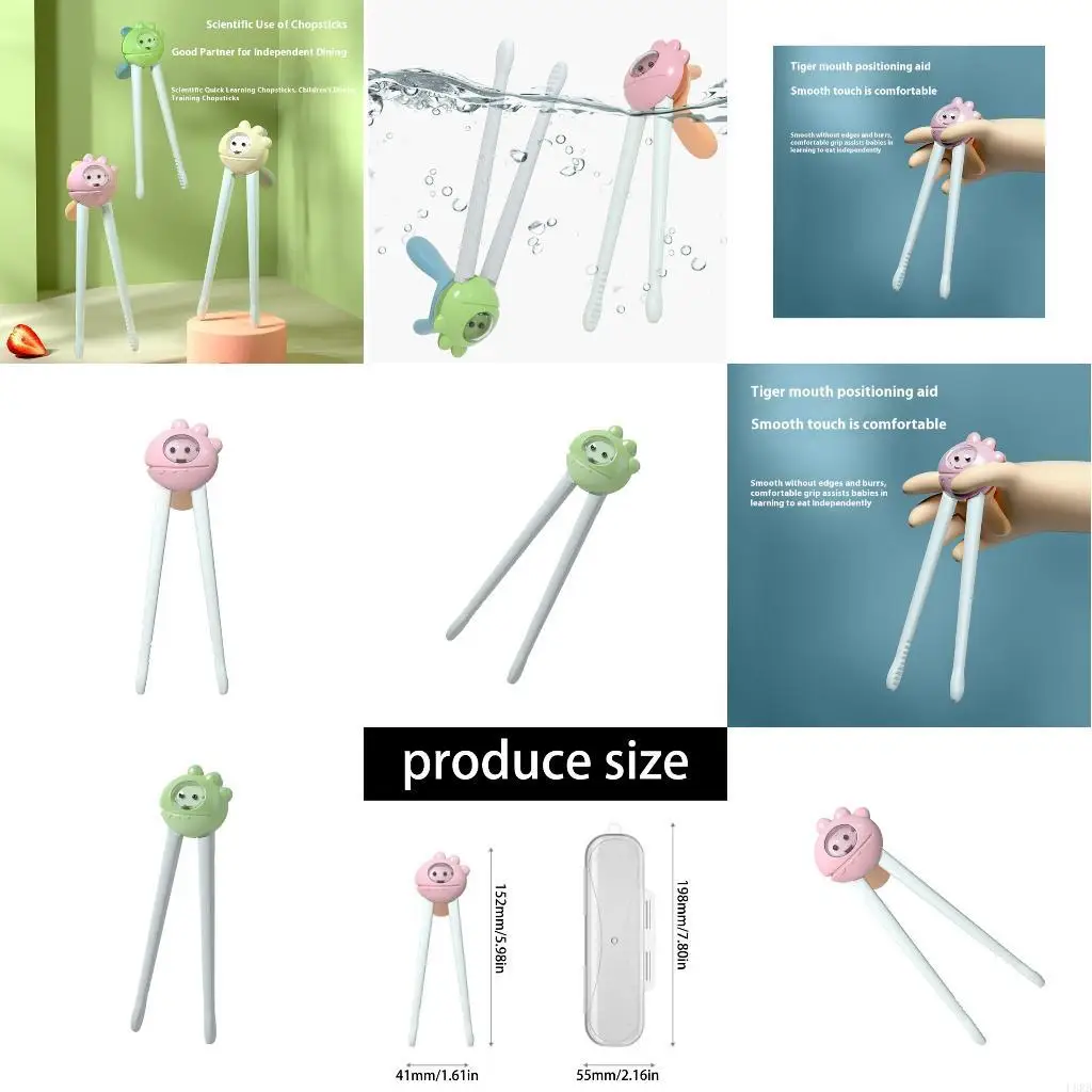 

Детские тренировочные палочки для еды Эргономичный дизайн Легкий АБС-пластик для начинающих от 3 лет L8RB