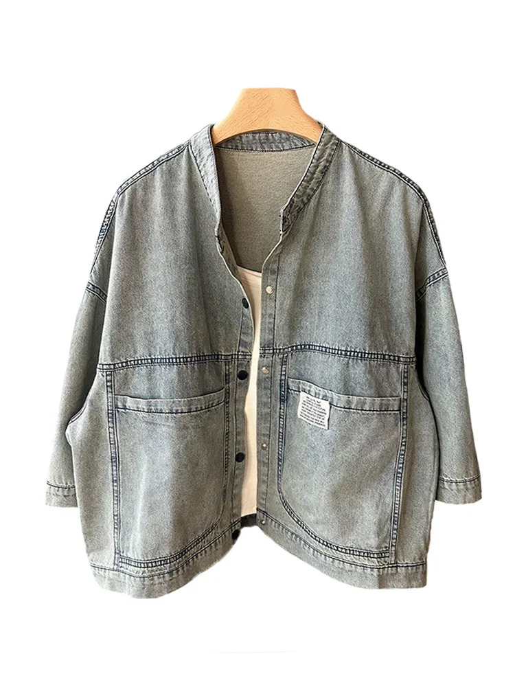 Max LuLu Summer Fashion Denim Jackets 2023 Womens Classic Loose Casual Coats Korean Design Ladies Luxury Vintage Punk Streetwear