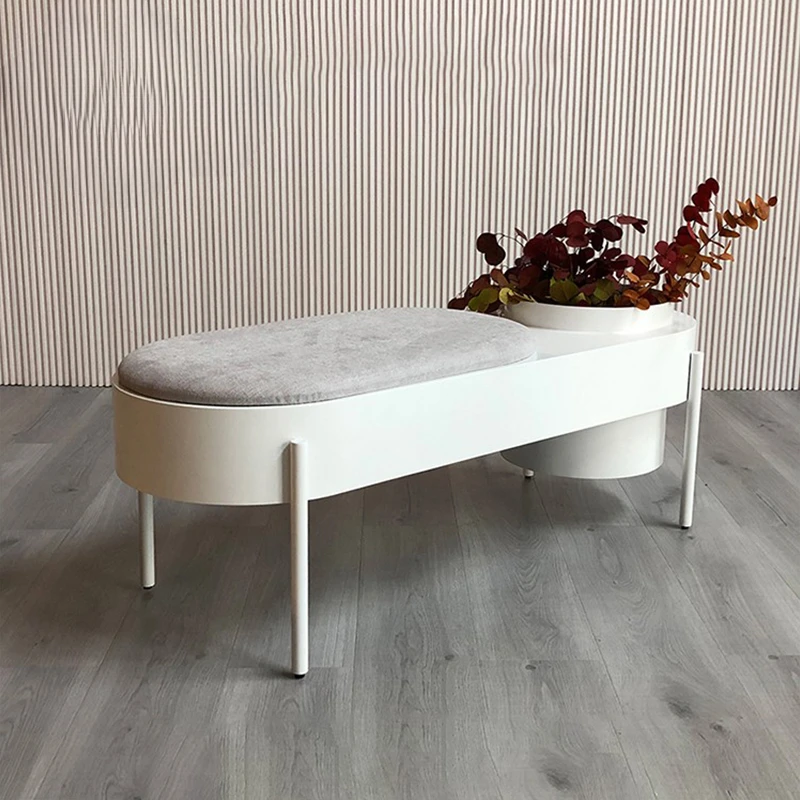 Nordic luxury designer postmodern minimalist style plant bonsai bench indoor and outdoor flower bed leisure sofa bench