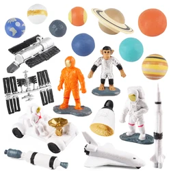 Oenux Space Astronaut Spaceship Rocket The Solar System Cosmic Planet Universe Model Action Figures Miniature Education Kid Toys