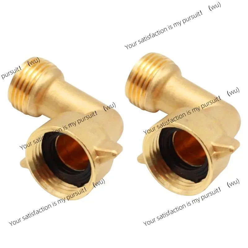 ZOCI- Faucet Connector Elbow 3/4 Inch Hose Brass Garden Hose Connector For RV Water Hookups&Residential Faucets