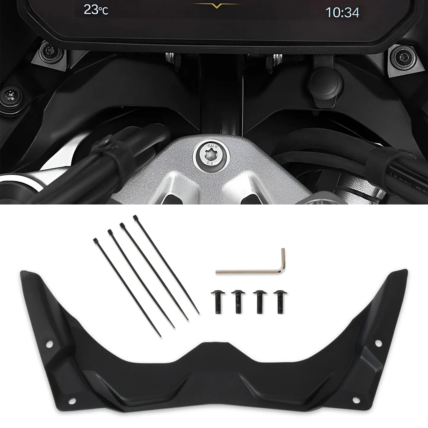 

Motorcycle Accessories Cockpit Panel Fairing Updraft Deflector ﻿Decorative Cover For R1300GS R1300 GS 2023 2024 2025