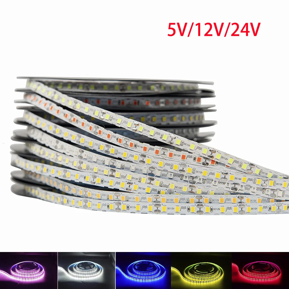 5V 12V 6mm S Led Strip Light for DIY Sign Neon Flexible Silicon Tube Bar SMD3528 120Leds/m Foldable String Lamp