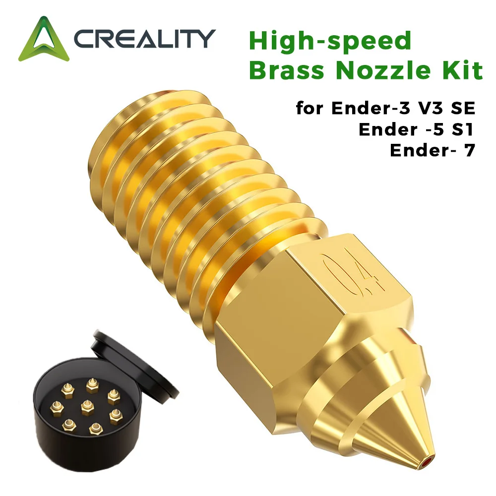 

Creality Ender-3 V3 SE высокоскоростной набор латунных насадок, высококачественная латунь, высокая твердость, высокая теплопроводность