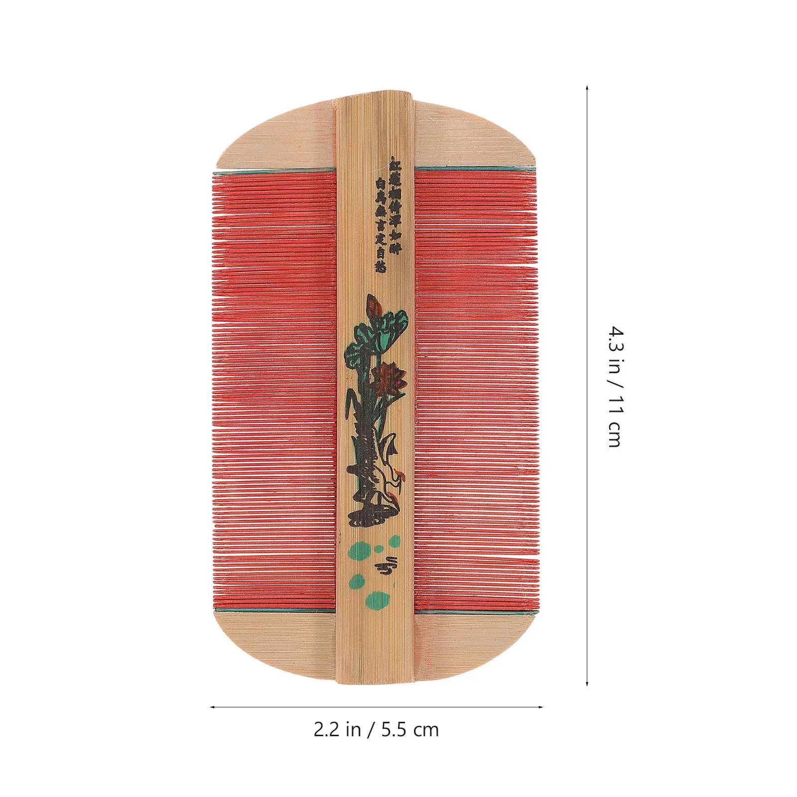 Bamboo Comb Sustainable Material Gentle on Hair No Damage Smooth Finish Retro Style for Daily Travel Camping Gift Wood
