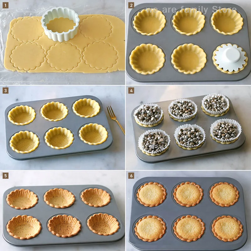 ホームベーキングモールドミニ紙カップケーキフラワーレースベーキングトレイ DIY クッキーフルーツケーキパイペストリーモールドキッチンデザートツール