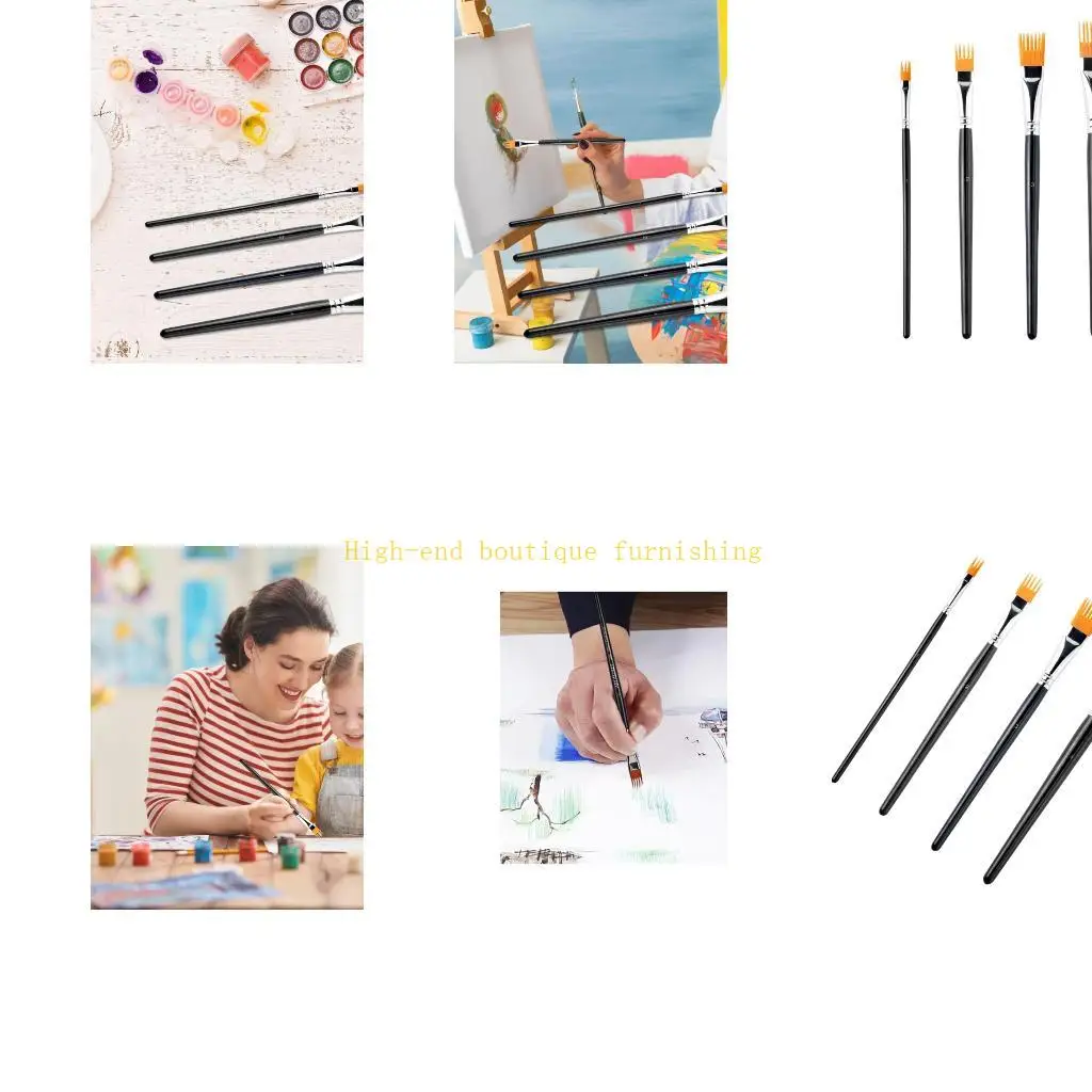 

L9NB Профессиональная акварельная кисть с плоским кончиком и эргономичной ручкой Кисть для акварельной краски