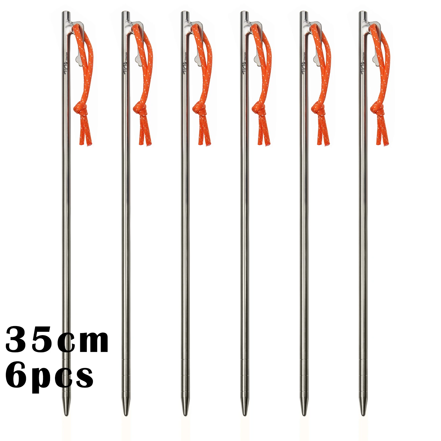 Tito Titanium Legering Tent Haringen Outdoor Camping Tent Nagel Anti-Buiging Zware Luifel Titanium Tent Staak 20/24/30/35/40Cm