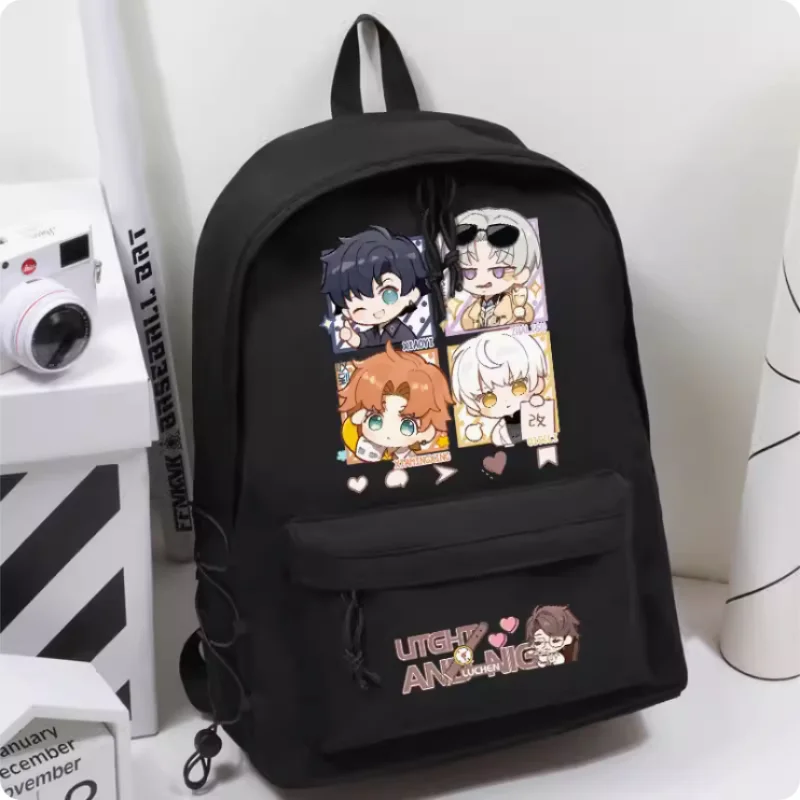 Anime Light And Night Osborn Evan Sariel Elastic Band Decoration Girls Bagpack Backpack Travel Bag Boy Teenager Schoolbag