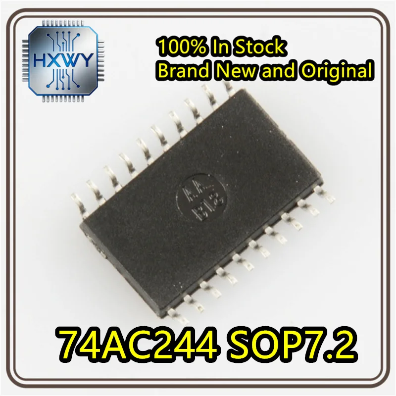 (10/50 Pieces) 74AC244SCX 74AC244 SOP20-7.2mm Wide Surface Mount IC Chip Brand New Original In Stock for Electronic Devices.