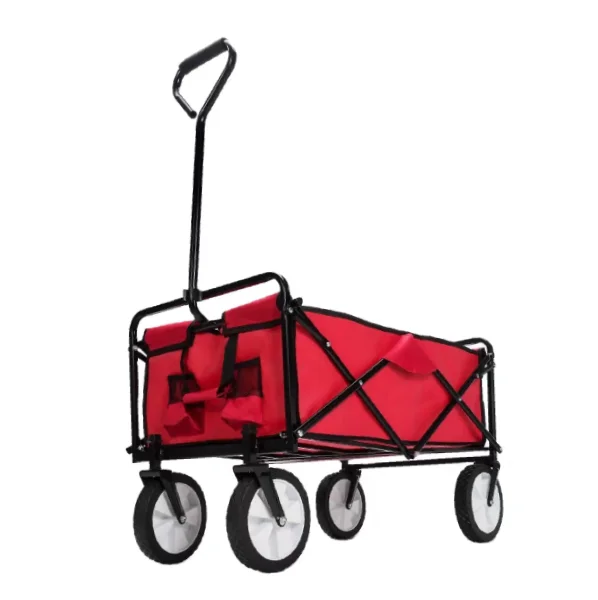 

Black and Red Adjustable Collapsible Folding Wagon