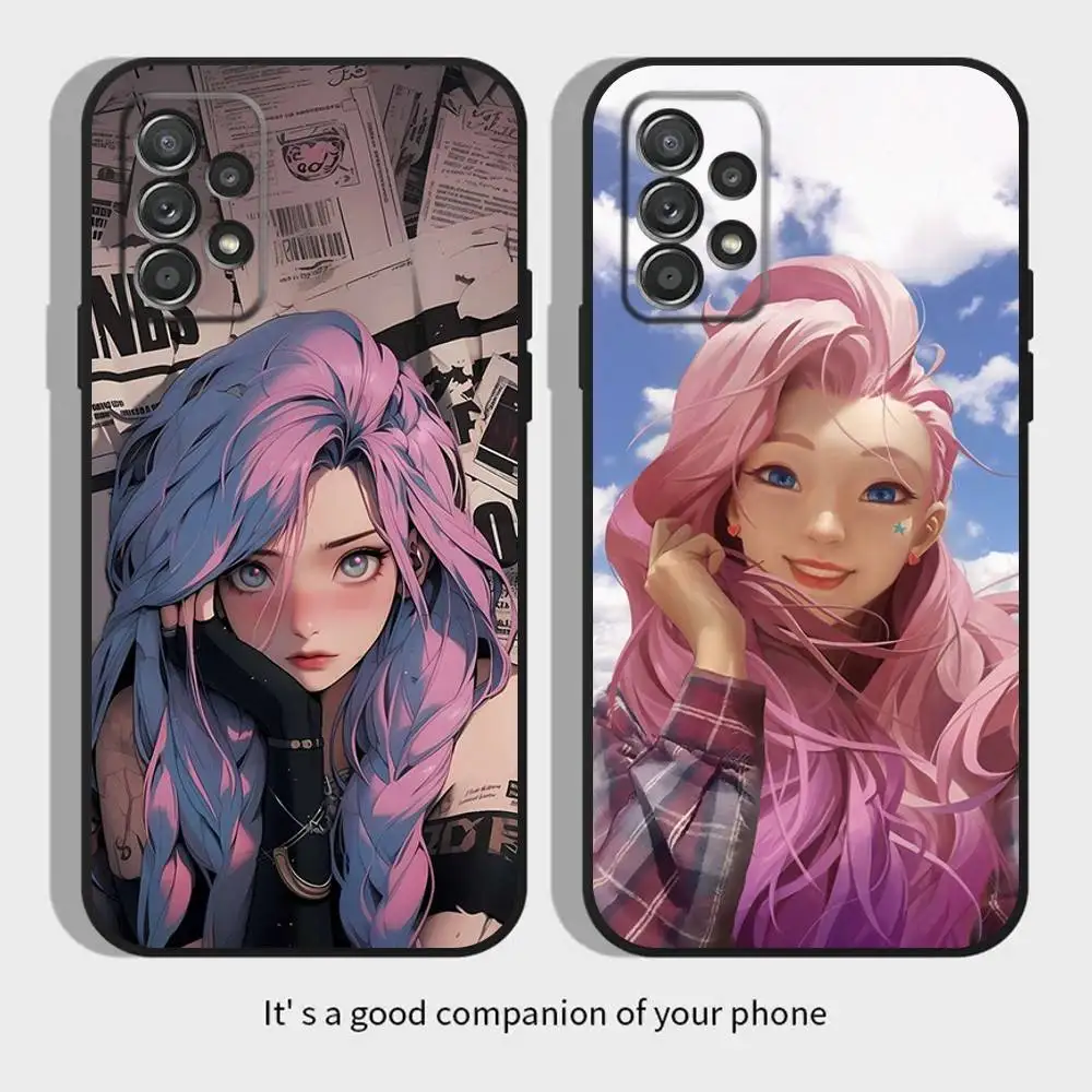 

LOL Seraphine Phone Case For Samsung S21,S22 Ultra,S20,S30 plus,S22 plus,S23,S30 ultra 5G Silicone Cover