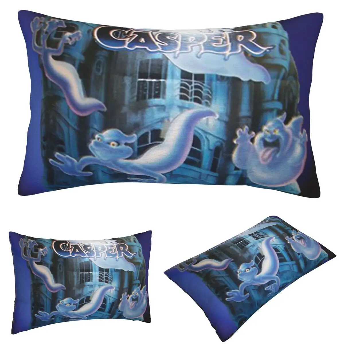 The Friendly Ghost Casper (5) funda de almohada rectangular, funda de cojín decorativa para dormitorio, cama, almohada cómoda para el hogar