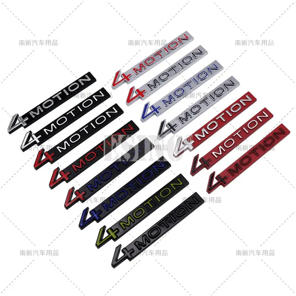 Car Styling 4Motion 3D Rear Trunk Fender Metal Zinc Alloy Emblem Badge Decal for Volkswagen Tiguan Touareg Tayron