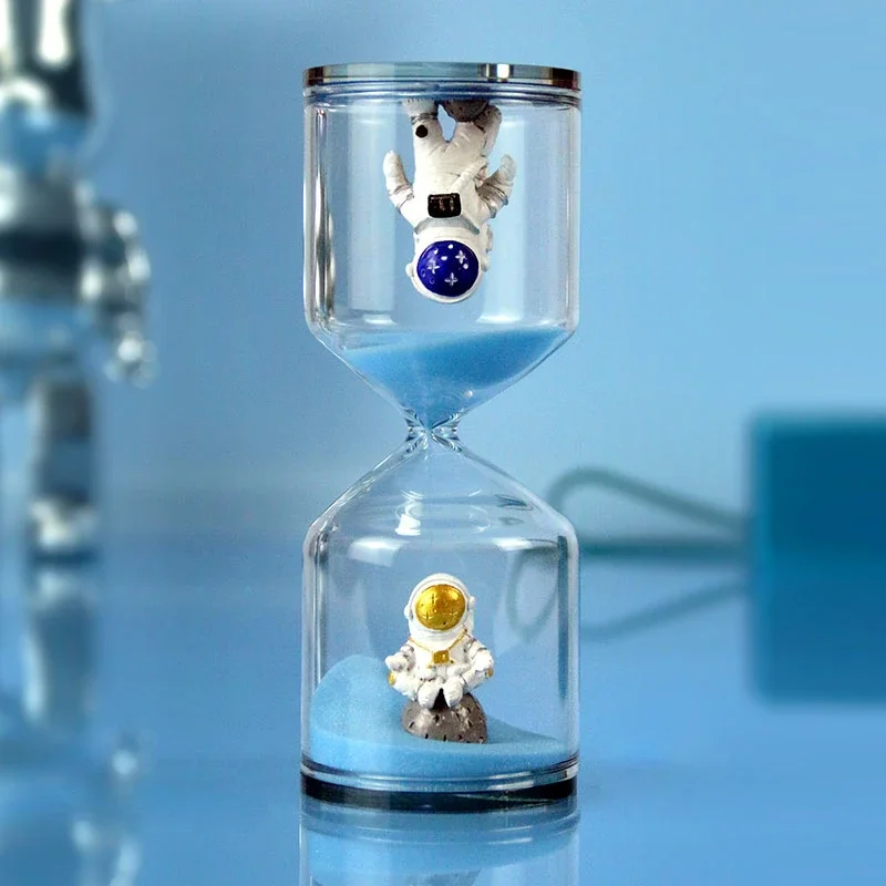 Astronaut Hourglass Sand Timer , 10/20/30/40/60 Minute Hour Glass Sand Timer, Home Decor Ornament, Sand Clock Birthday Gift