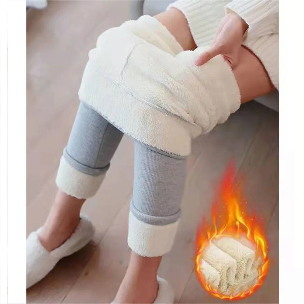 

Fashion Autumn Winter Women Leggings Thickened No Pilling Long Pants Slim Fit No Linting Underpants