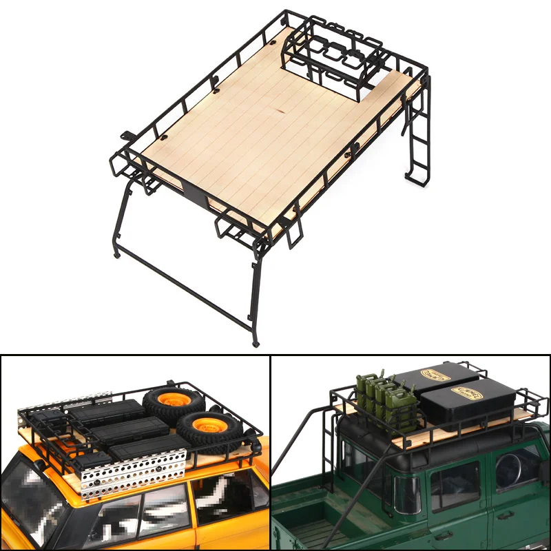 Metalowy bagażnik dachowy Camel Cup do 1/10 RC Crawler Car Traxxas RC4WD Defender Range Rover D90 Diy Parts