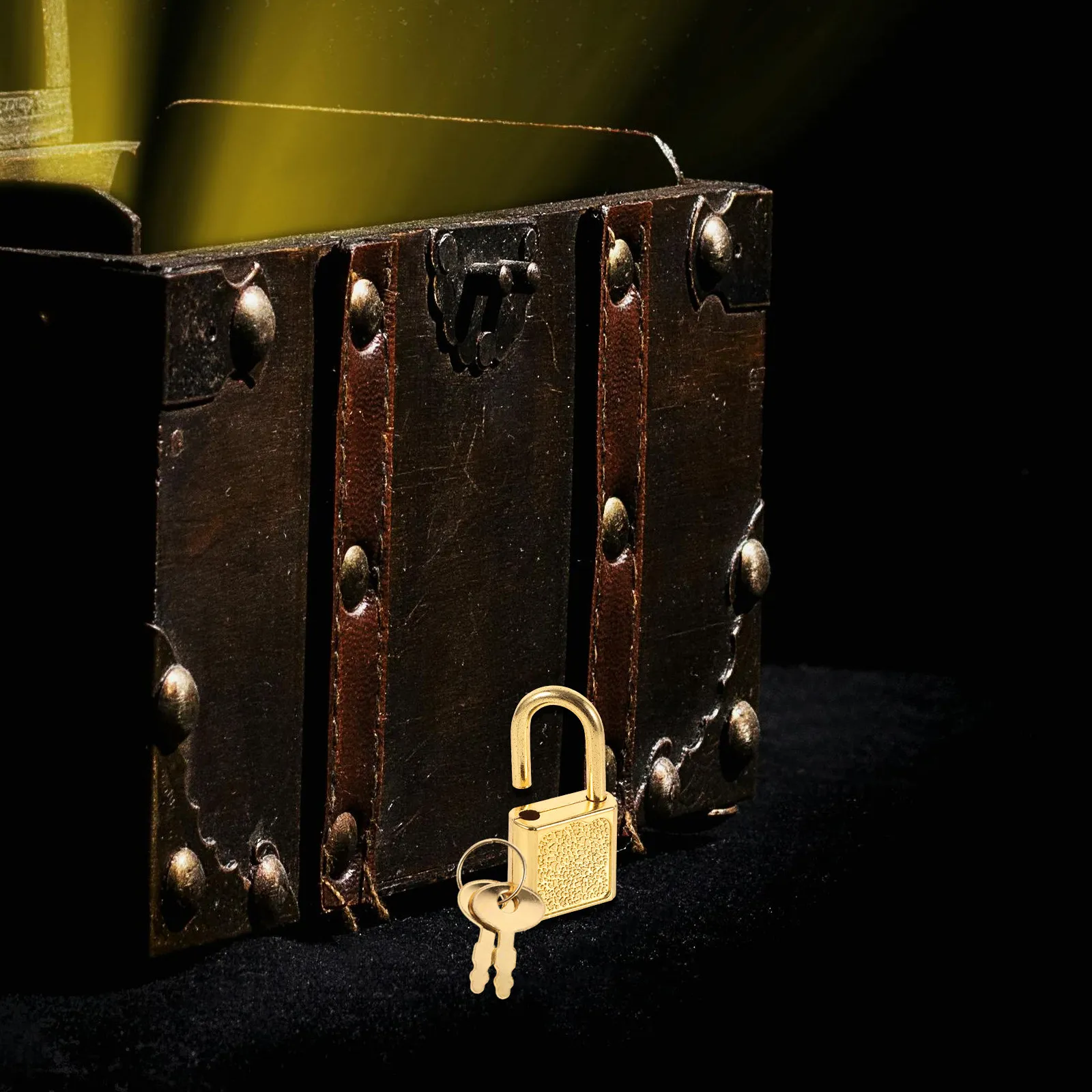 5Sets Small Locks with Keys Style Padlock Latch Set Lightweight Iron for Jewelry Boxes Cabinets Drawers Wooden Case