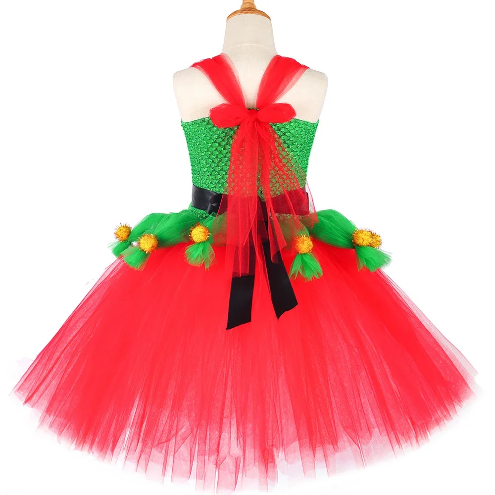 Fairy Christmas Elf Costumes for Girls Xmas Holiday Princess Dresses for  New Year Outfits Children Carnival Party Clothes
