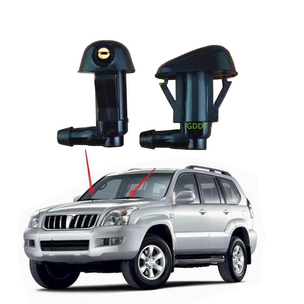 1 Pcs Front Windshield Washer for Toyota Land Cruiser Prado 120 2003-2008 85381-44010 Windscreen Water Spray Nozzle for Gx470