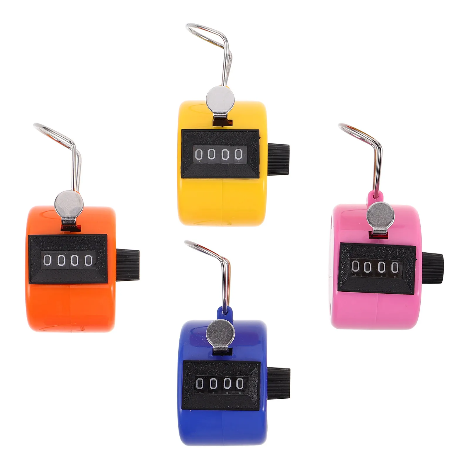 4Pcs Mini Colorful Hand Tally Counters Easy Press Portable Mechanical Ideal for Sports Scores Event People Count School