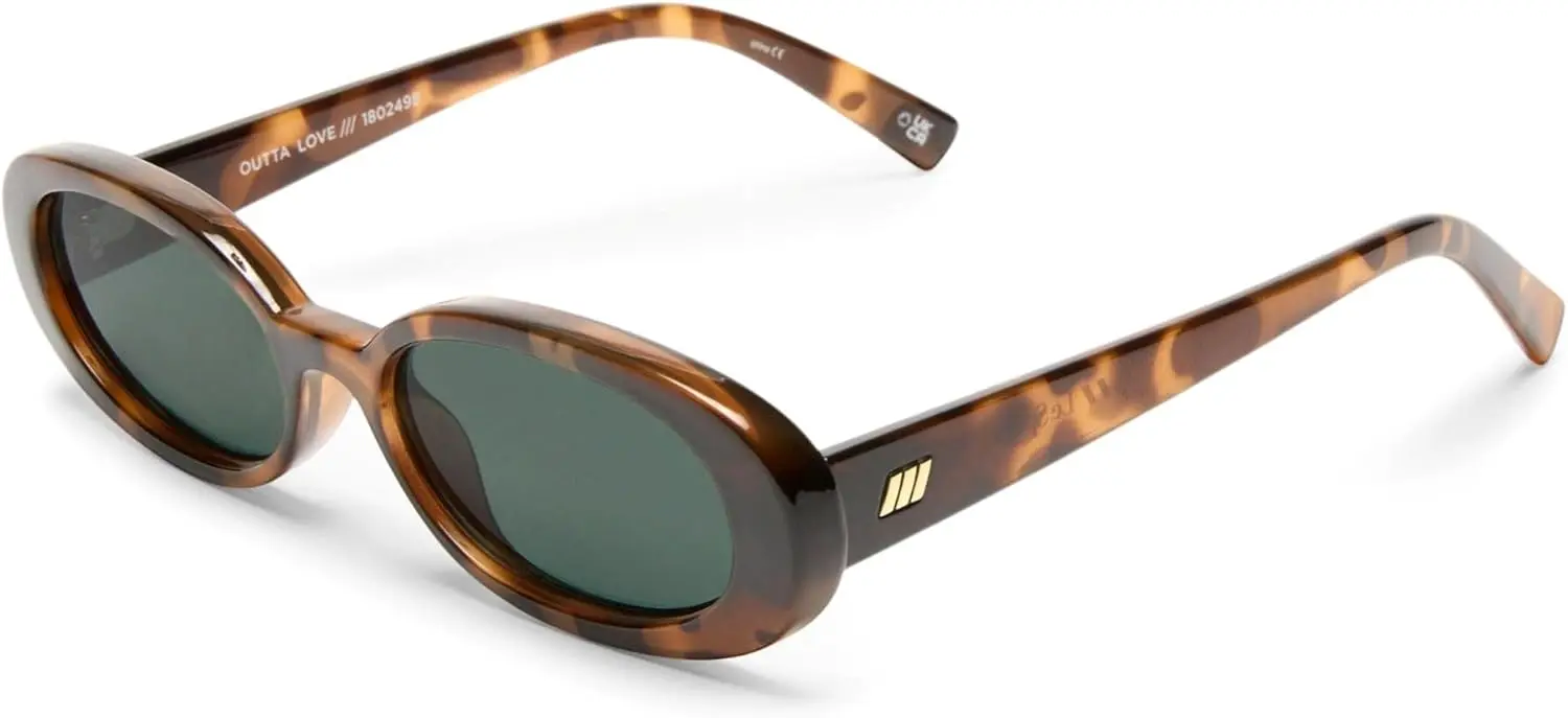 Retro 90s Vintage Narrow Oval Sunglasses for Men Women