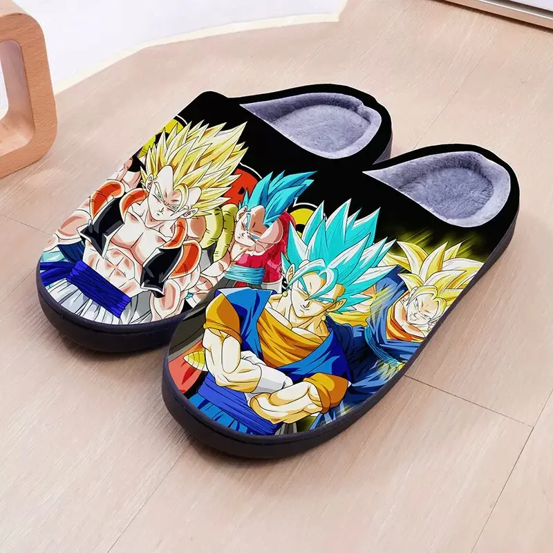 Winter Warm Indoor Slippers Anime Dragon Ball Vegeta Cospaly Cartoon Cute Shoes For Men Women Boy Girl Slippers Halloween Gift