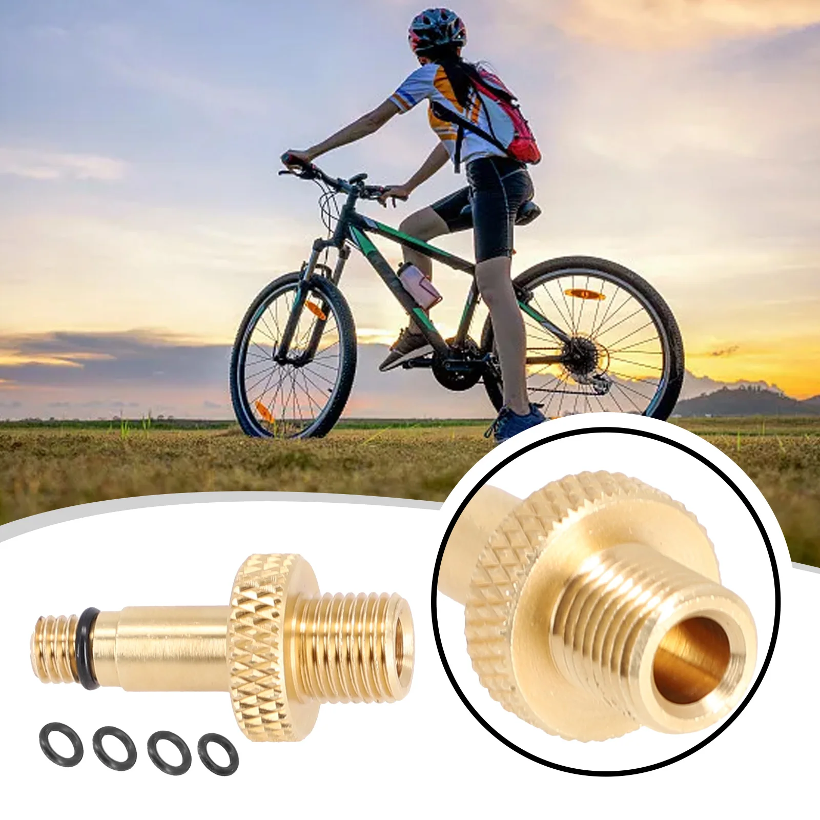 

Bicycle Rear Shock MTB DT Swiss Rockshox Monarch MARZOCCHI Air Pump Valve Adapter Tool Bike Rear Air Inflator O-Rings For MTB