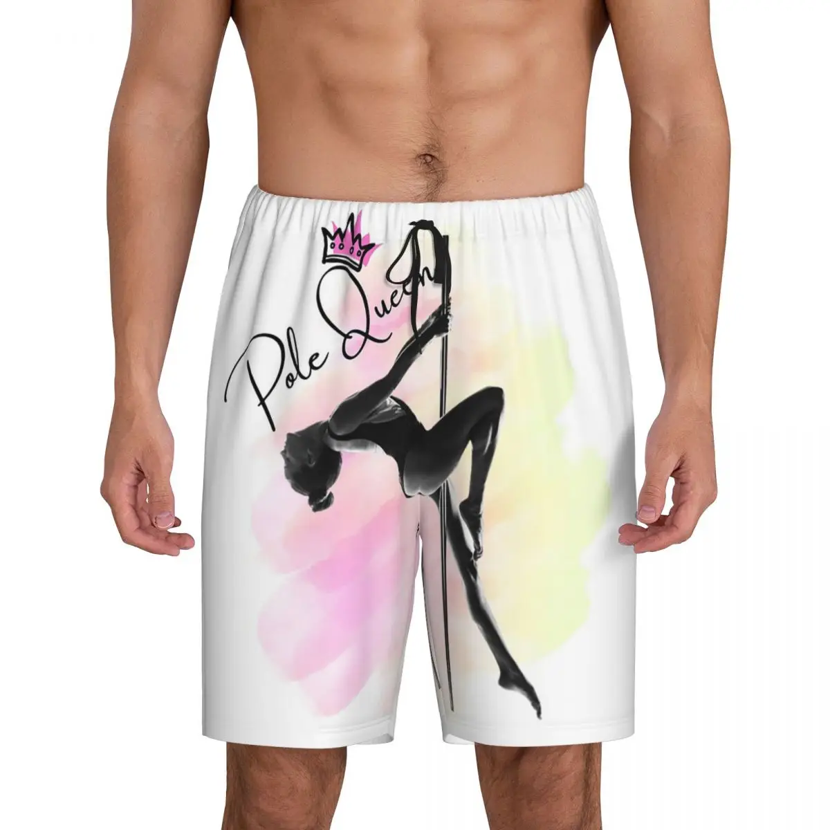 

Мужские шорты для сна и отдыха Custom Pole Queen, короткие пижамные штаны для танцев на пилоне