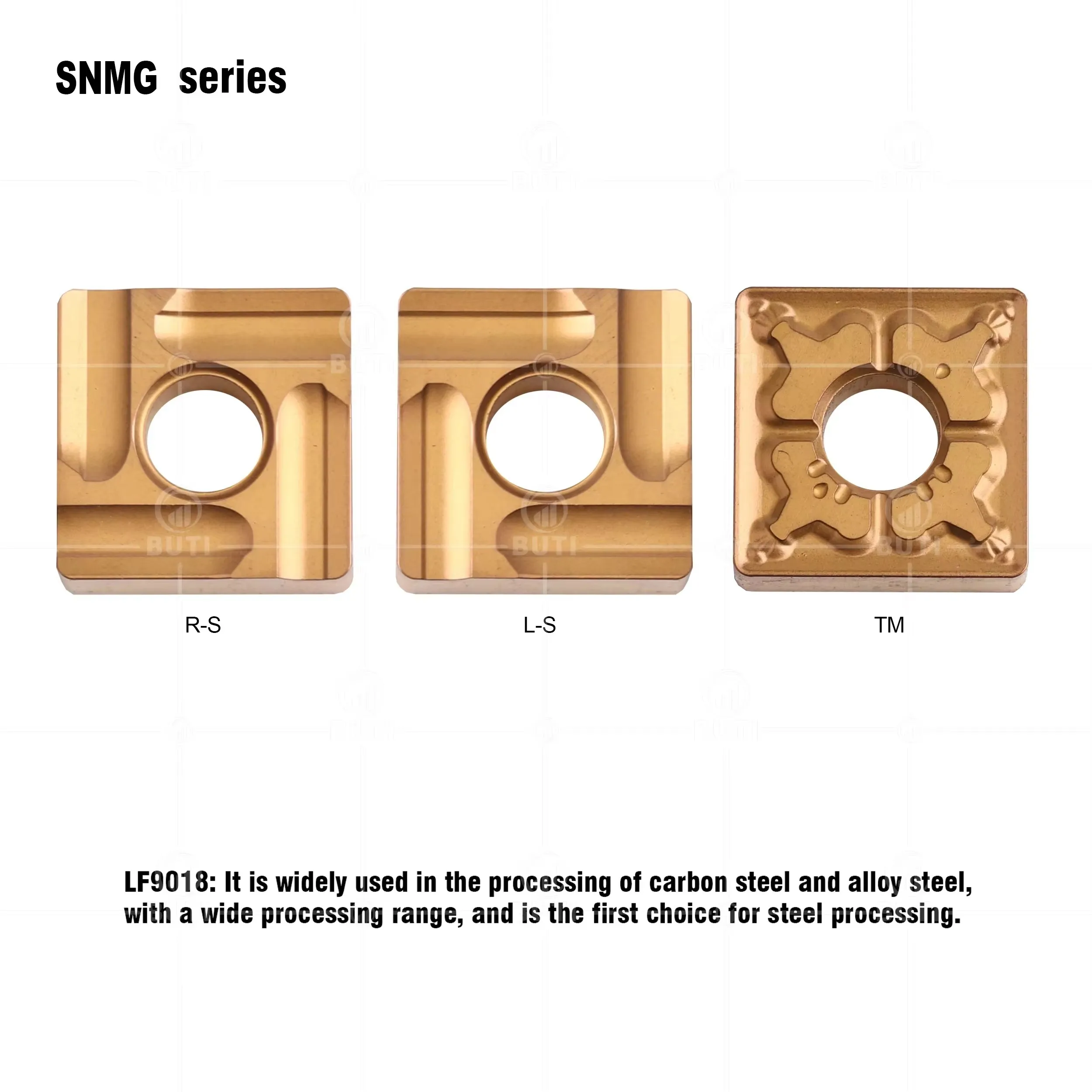 SNMG Series SNMG120408 R-S/L-S/TM LF9018 DESKAR 100% Original Numerical Control External Turning Inserts Processing Steel Parts