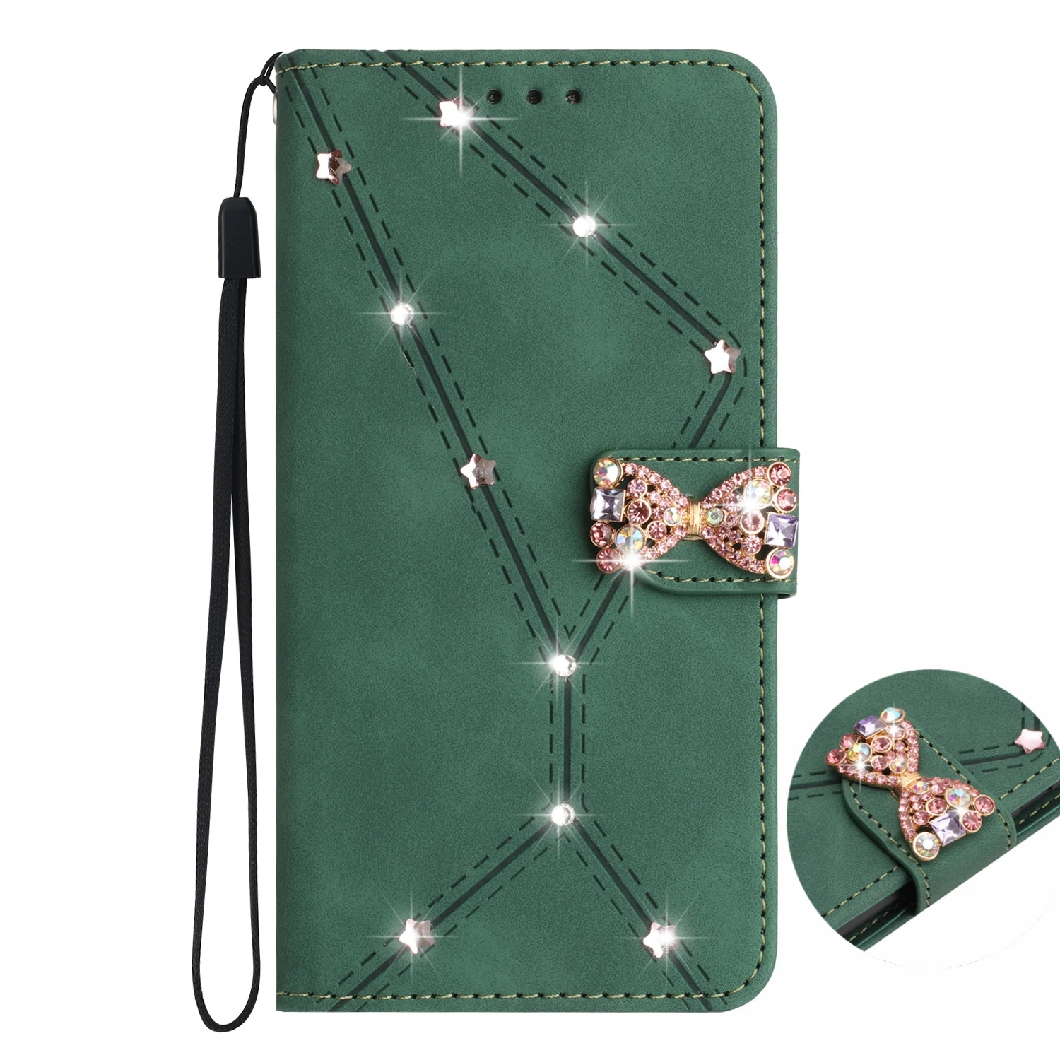 Rhineston Wallet Ca…