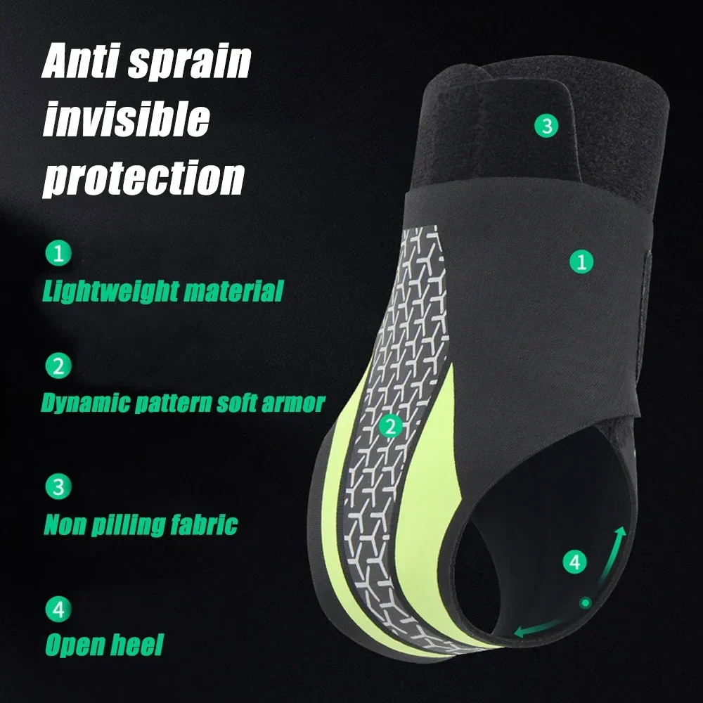 1 Pcs Ankle Support Compression Foot Brace, Elastic Foot Sleeve for Sports Protect, Men and Women